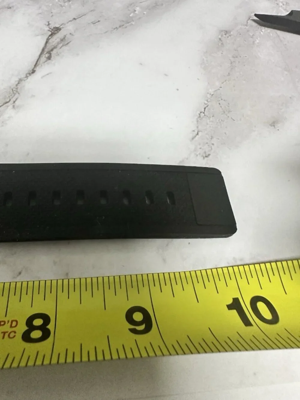 Montres Carlo Watch Men Silver Tone Black Silicone Band 50MM New Battery 10